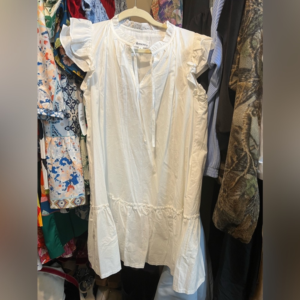 White tunic dress